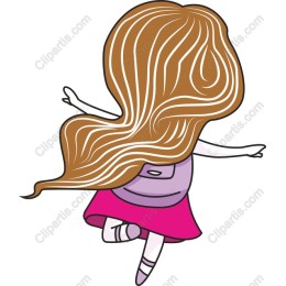 Whimsical Girl with Flowing Hair
