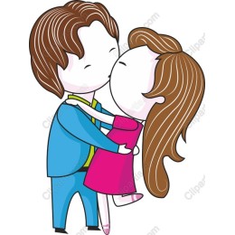 Sweet Couple Kissing