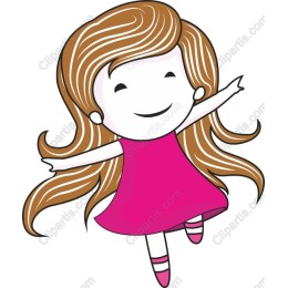 Cheerful Dancing Girl