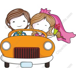 Joyful Couple in Car
