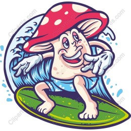 Surfing Mushroom