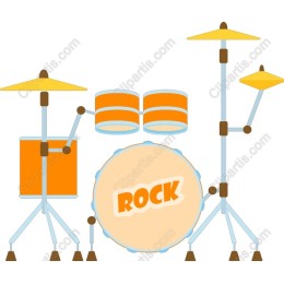 Vibrant Rock Drum Set