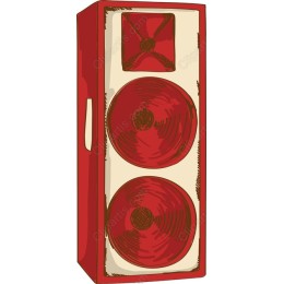 Red Vintage Speaker