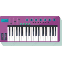 Vibrant Purple Keyboard