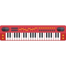 Vibrant Red Keyboard