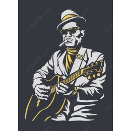 Cool Blues Guitarist