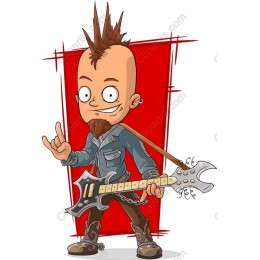 Vibrant Punk Rock Hero