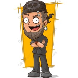 Cheerful Pirate Character