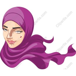 Cultural Elegance: Purple Hijab