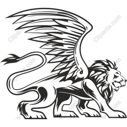 Majestic Winged Lion