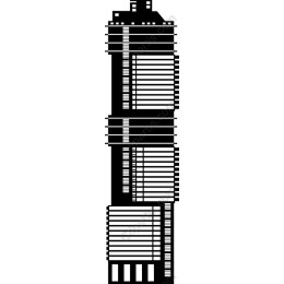Black and White High-Rise Building