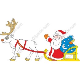 Santa Claus and Reindeer