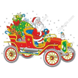 Santa Claus Classic Car Holiday
