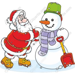 Santa Claus and Snowman
