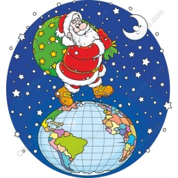 Whimsical Santa Claus Holiday
