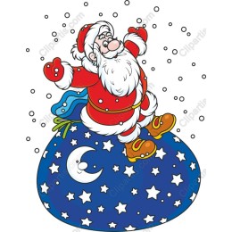Whimsical Santa Claus Winter