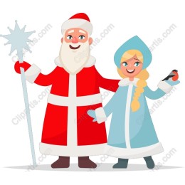 Enchanting Christmas Santa and Girl
