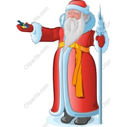 Santa Claus with Bluebird