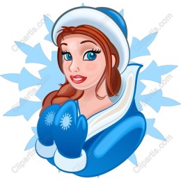 Cheerful Winter Woman