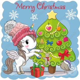 Whimsical Unicorn Christmas