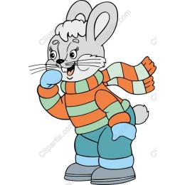 Charming Cartoon Rabbit