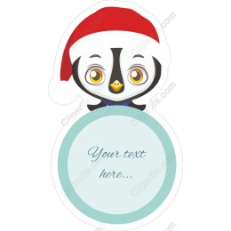 Festive Penguin Santa Hat