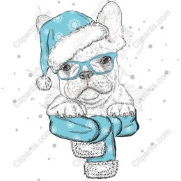 Festive French Bulldog
