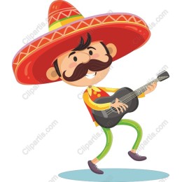 Cheerful Mariachi Guitarist
