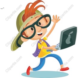 Playful Tech Savvy Kid