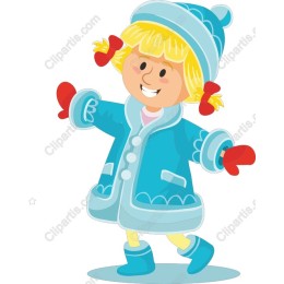 Cheerful Winter Girl