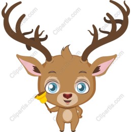 Adorable Cartoon Deer