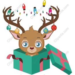 Festive Reindeer Gift Box
