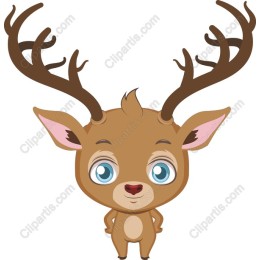 Charming Cartoon Deer