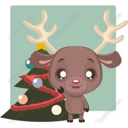 Cheerful Reindeer Christmas