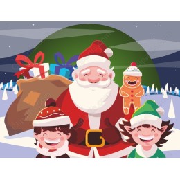 Cheerful Santa Claus for Holiday Projects
