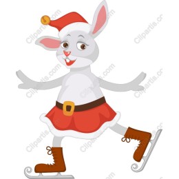 Festive Skate Rabbit
