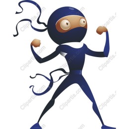 Ninja Character - Blue Dynamic