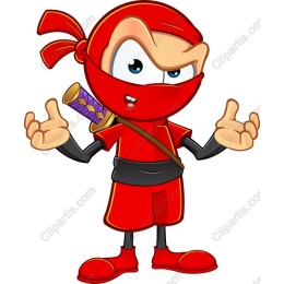 Playful Red Ninja