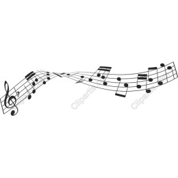 Flowing Musical Notes