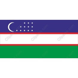 Uzbekistan Flag