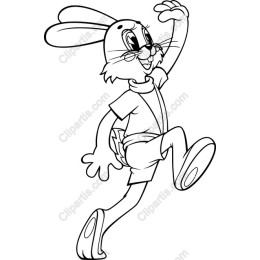 Lively Bunny Cartoon