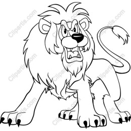 Fierce Roaring Lion