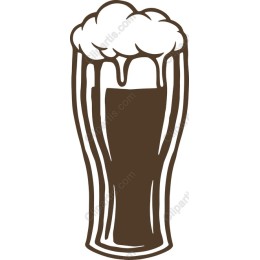 Frothy Beer Glass