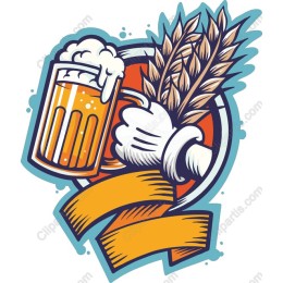 Vibrant Beer Mug with Wheat Bundle