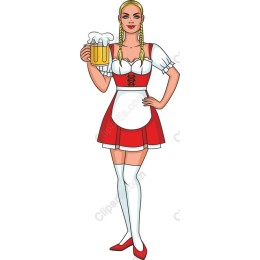 Bavarian Dirndl Beer Maiden