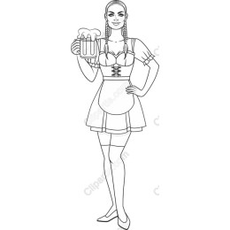 Bavarian Beer Maiden