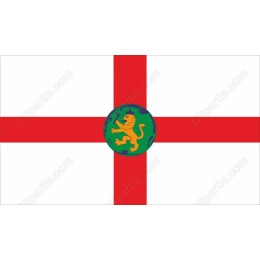 England Flag with Lion Emblem