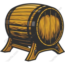 Rustic Wooden Barrel