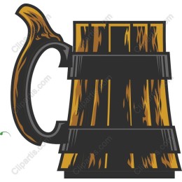 Vintage Wooden Mug