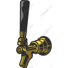 Stylish Gold Beer Tap